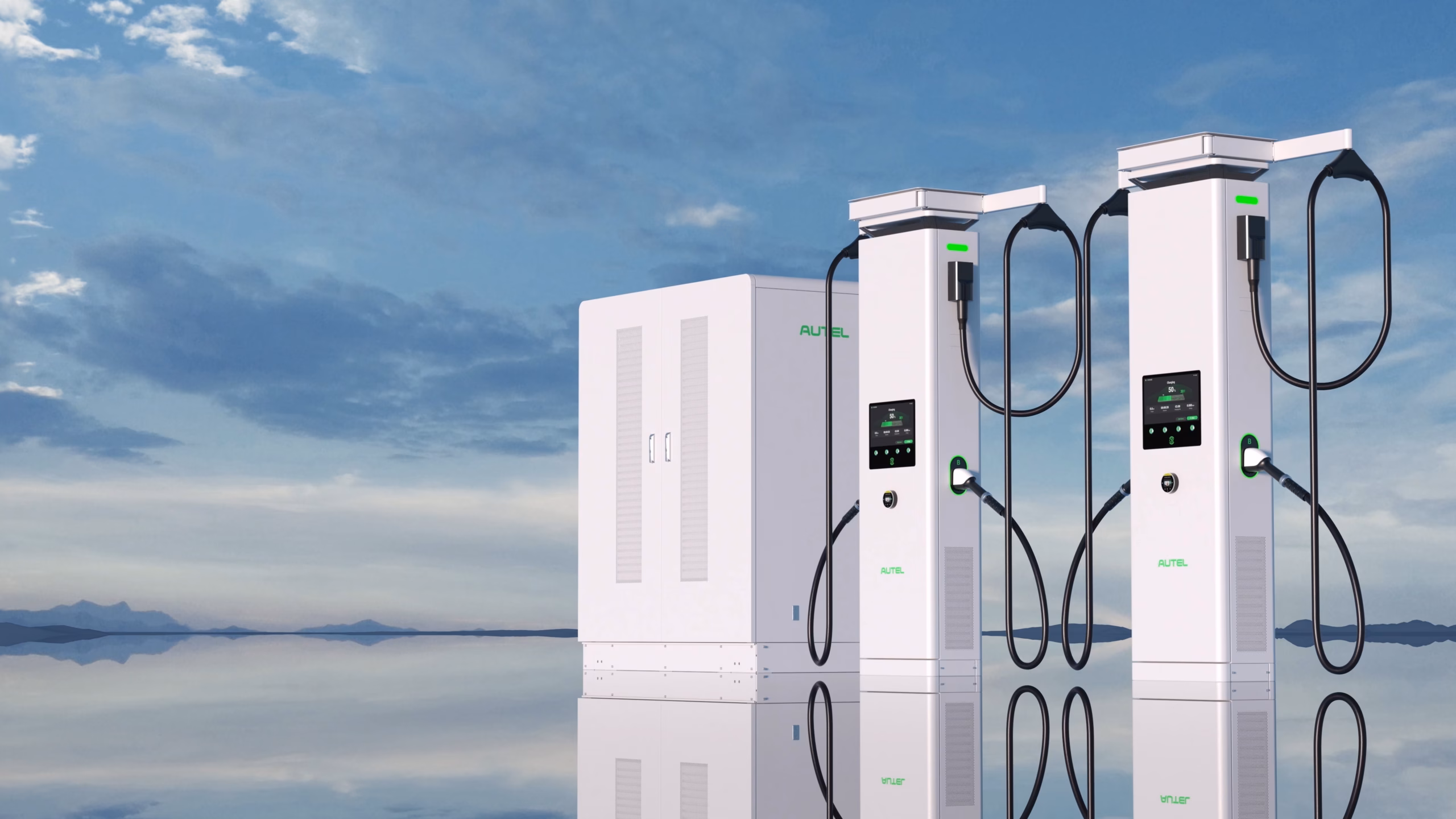 DC HiPower Autel MaxiCharger Thundergrid, rapid charging trucks heavy vehicles fleet