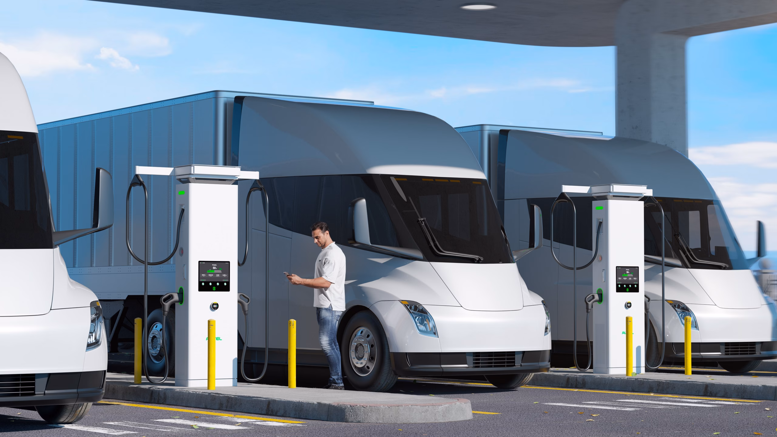 Autel DC HiPower rapid charging of heavy machinery trucks Thundergrid Autel