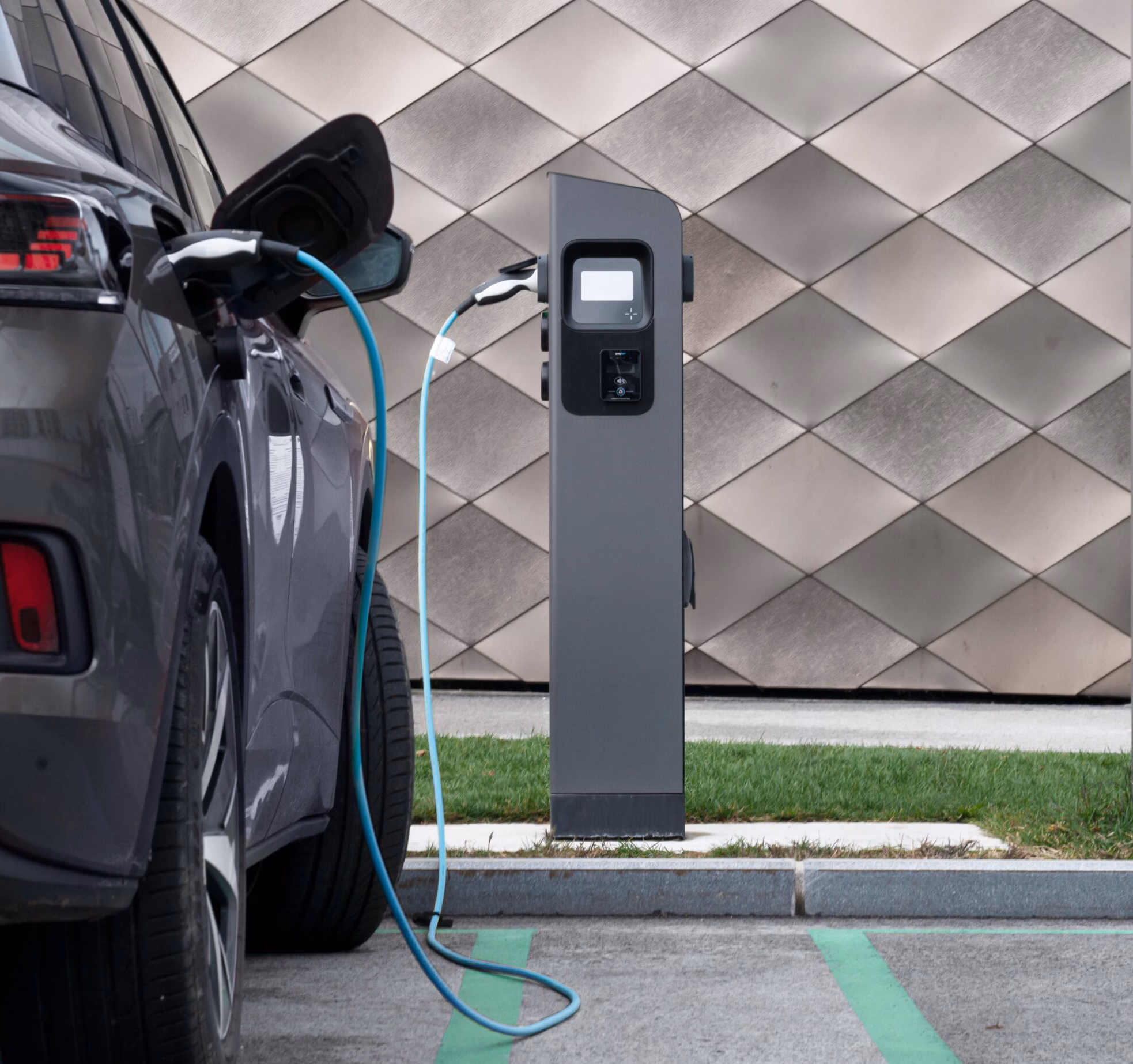 Inch Duo EV charging dual outlet sturdy multi-colour display screen