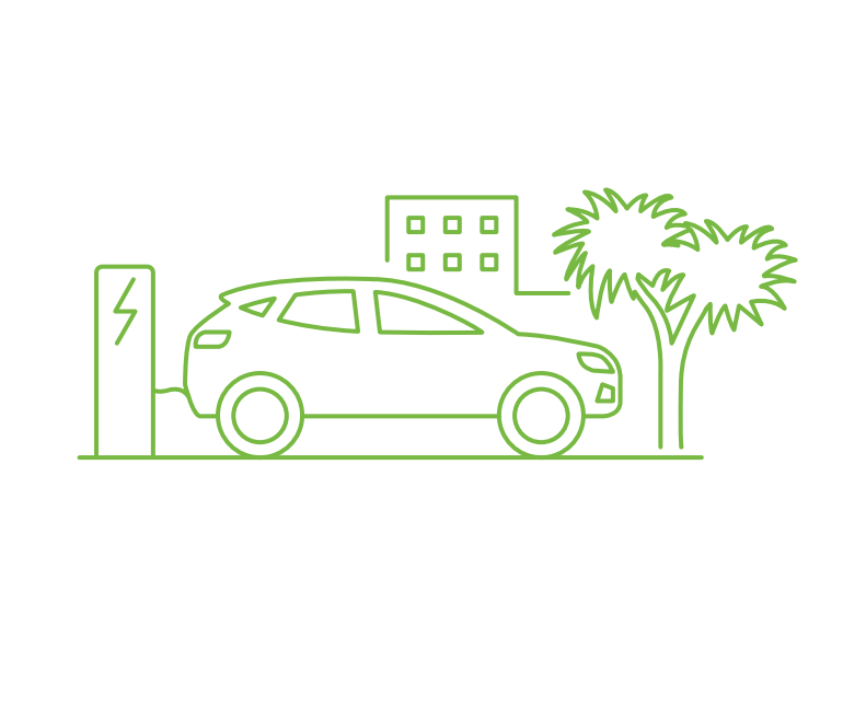 Tourism + hospitality EV charging Icon