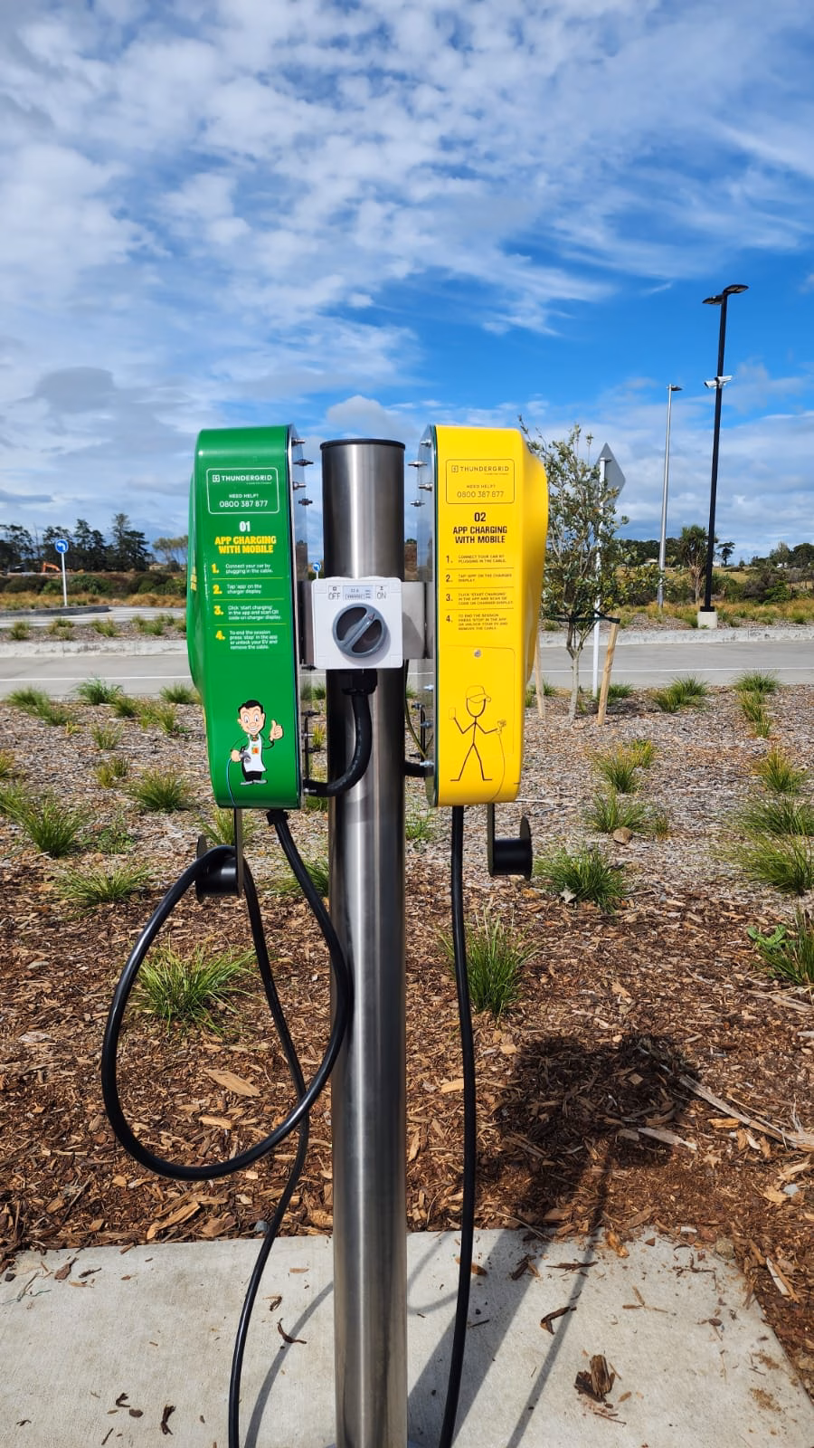 EV Chargers Wrap Foodstuffs, Inch Pro Thundergrid