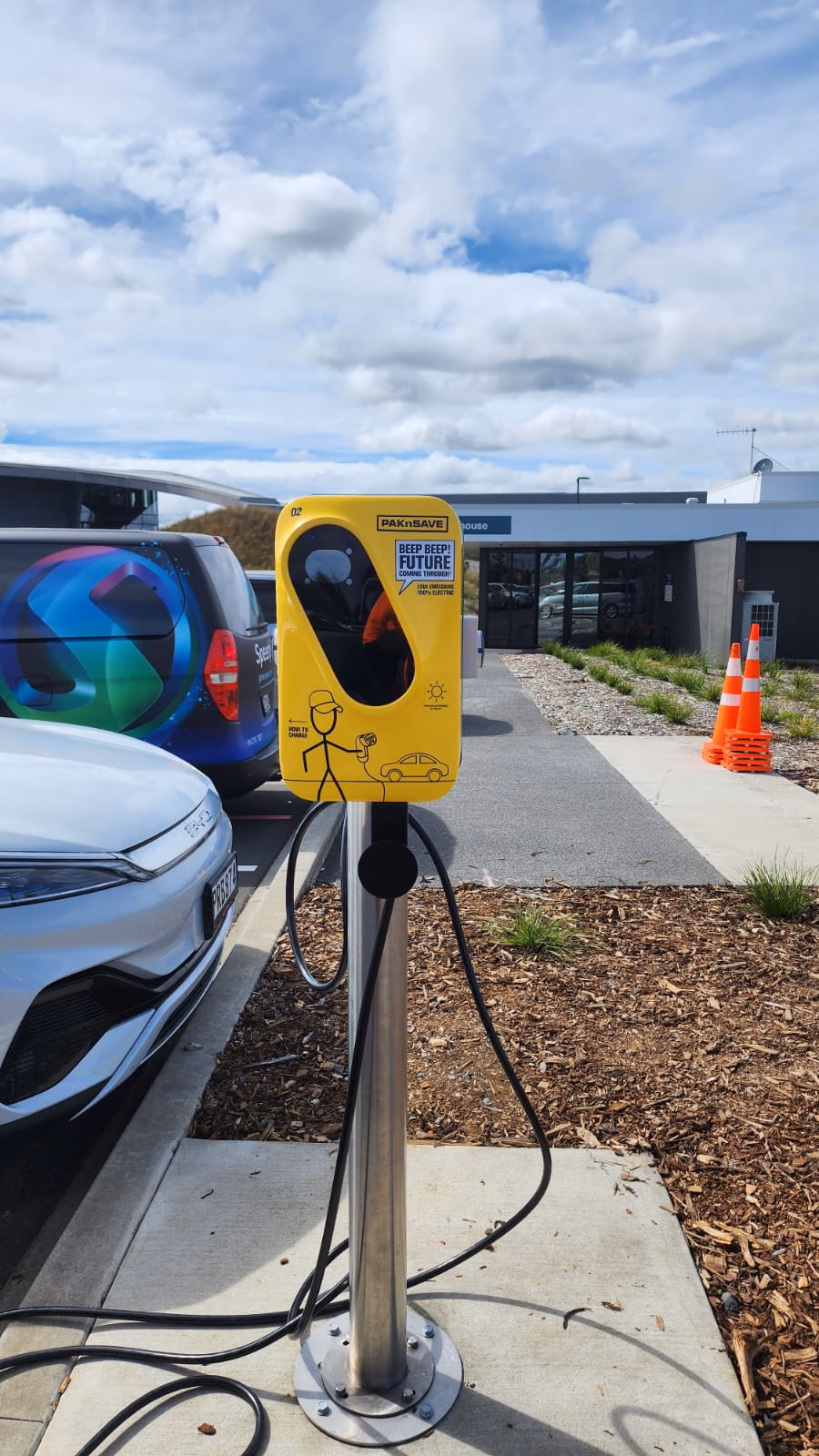 EV Chargers wrap Foodstuffs Inch Pro Thundergrid