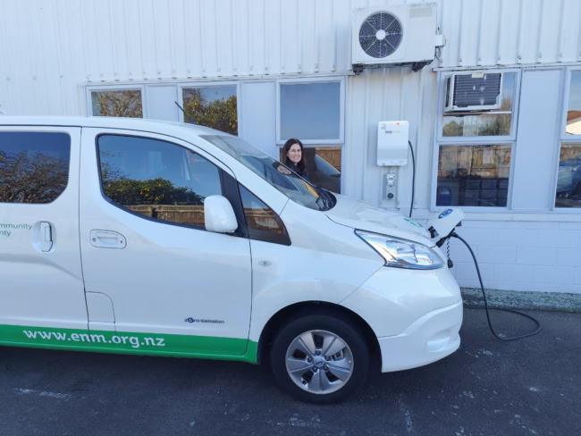 Environmental network Manawatū EV charger donation Hertz Thundergrid smart EV charger