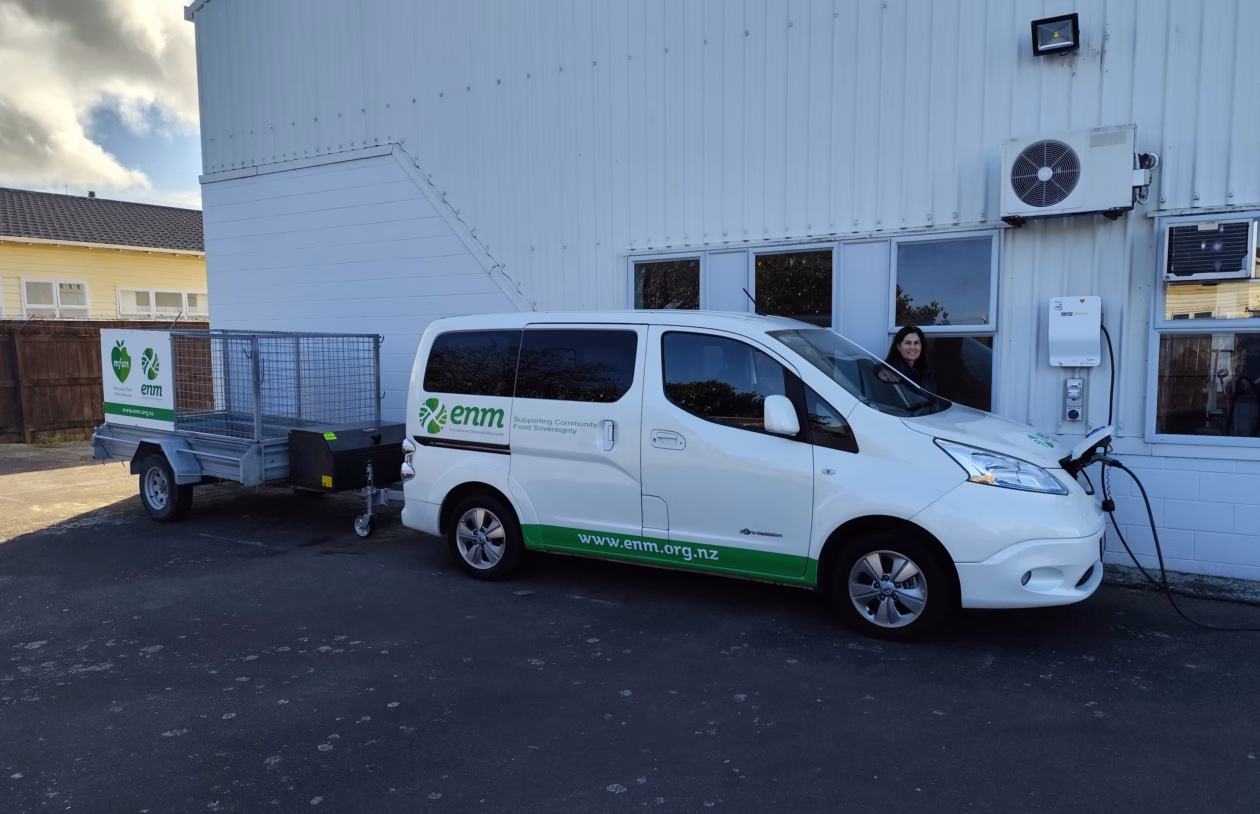 Environmental network Manawatū EV charger donation Hertz Thundergrid smart EV charger