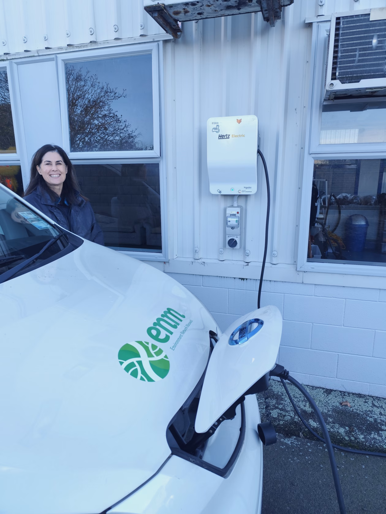 Environmental network Manawatū EV charger donation Hertz Thundergrid smart EV charger