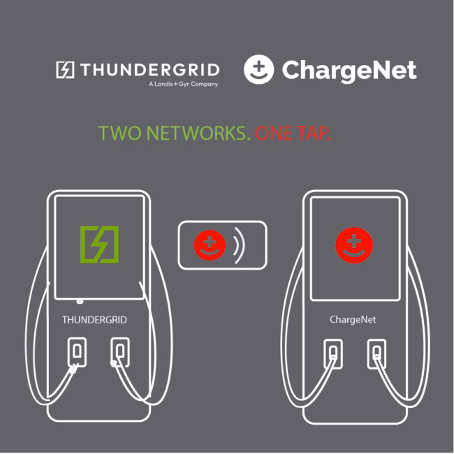 ChargeNet Thundergrid partnership unified RFID