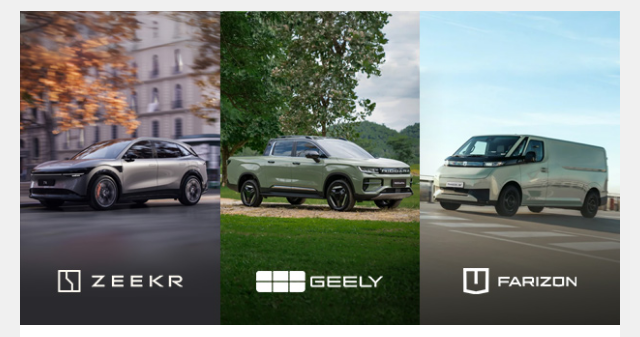 Gazley Wellington EV innovations Geely, Farizon, Zeekr