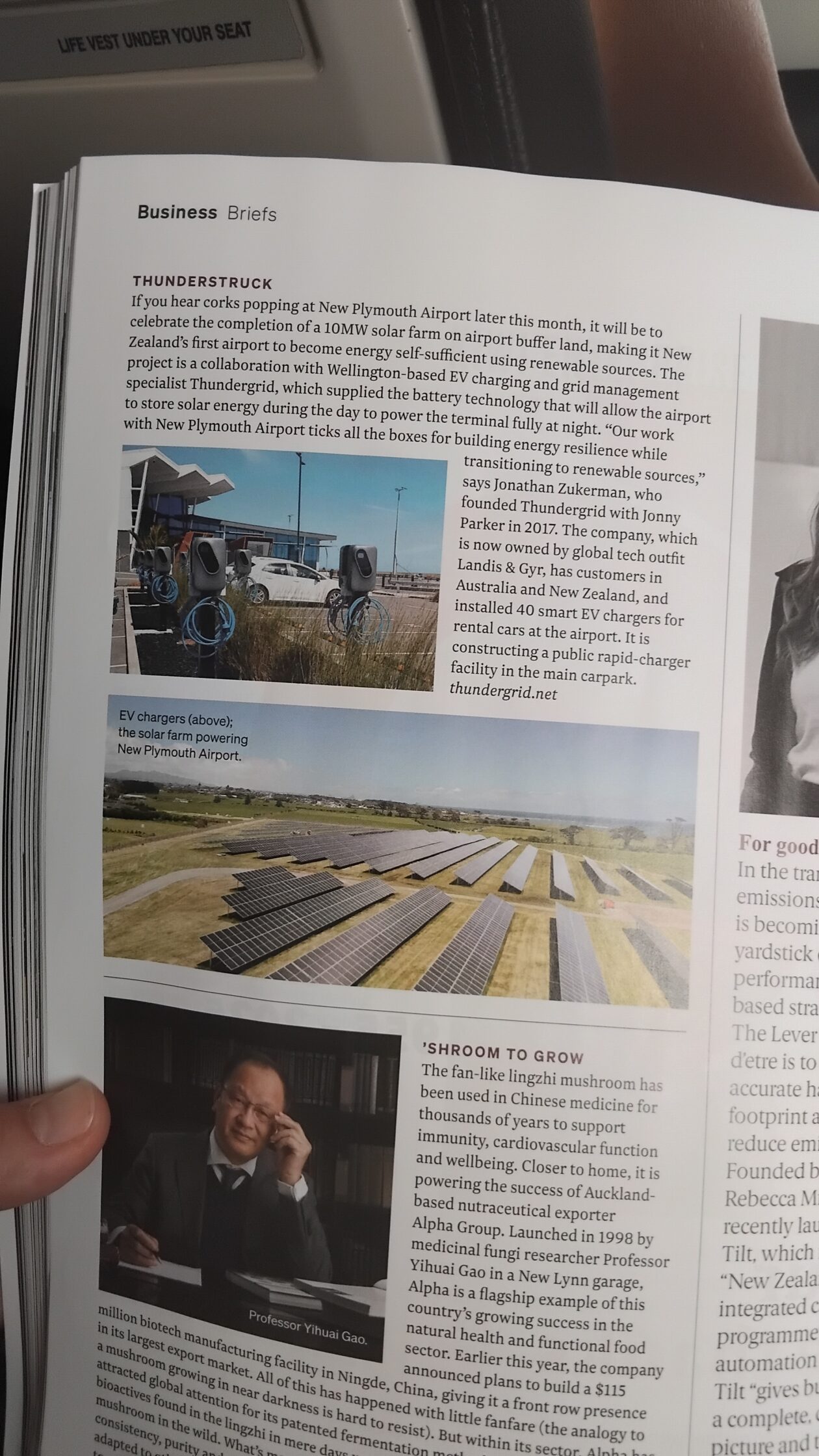 Kia Ora Magazine Thundergrid publication new plymouth airport